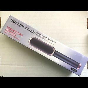 Hair straightening comb